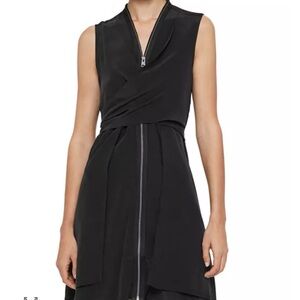 Allsaints 100% silk Jayda shirtdress